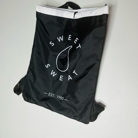 New Sweet Sweat Black Drawstring Gym Travel Bag Backpack - Picture 8 of 8
